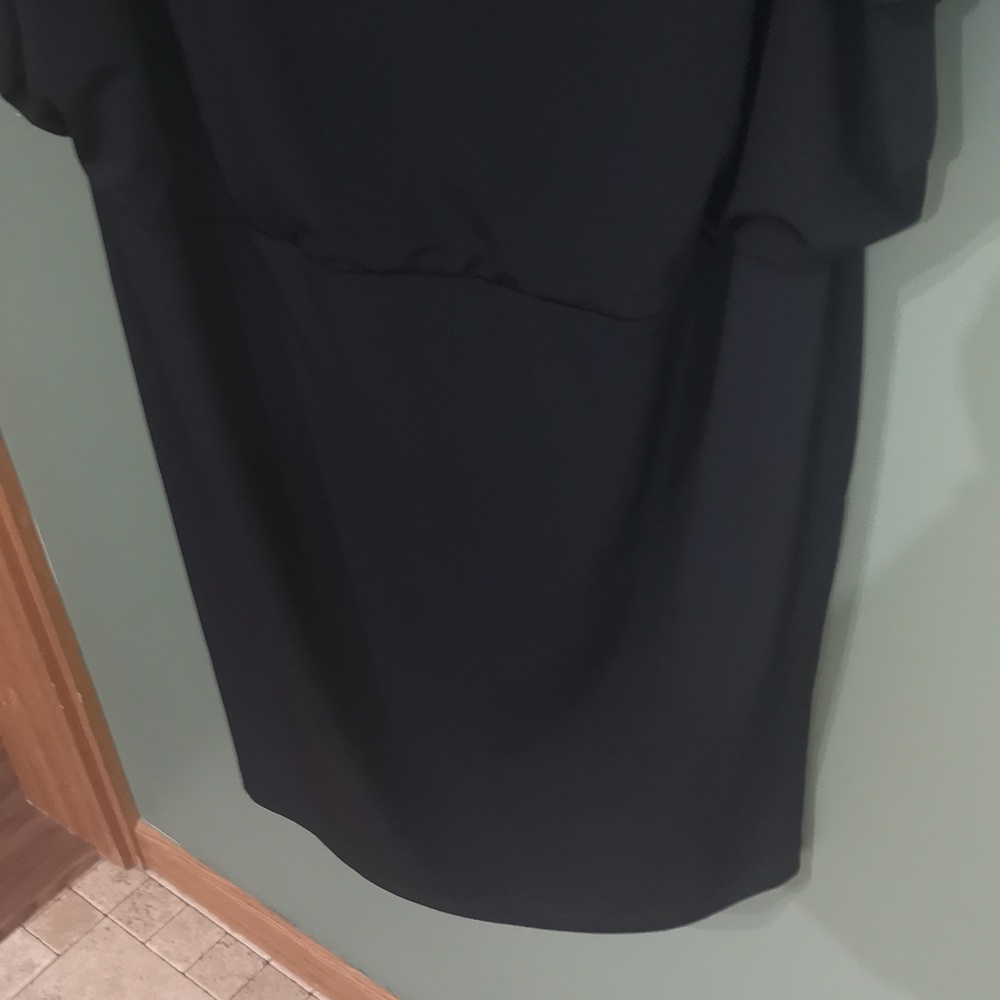 Jessica Embellished Cold Shoulder Lined Batwing Midi Dress Faux Rhinestone 16W - Picture 6 of 7